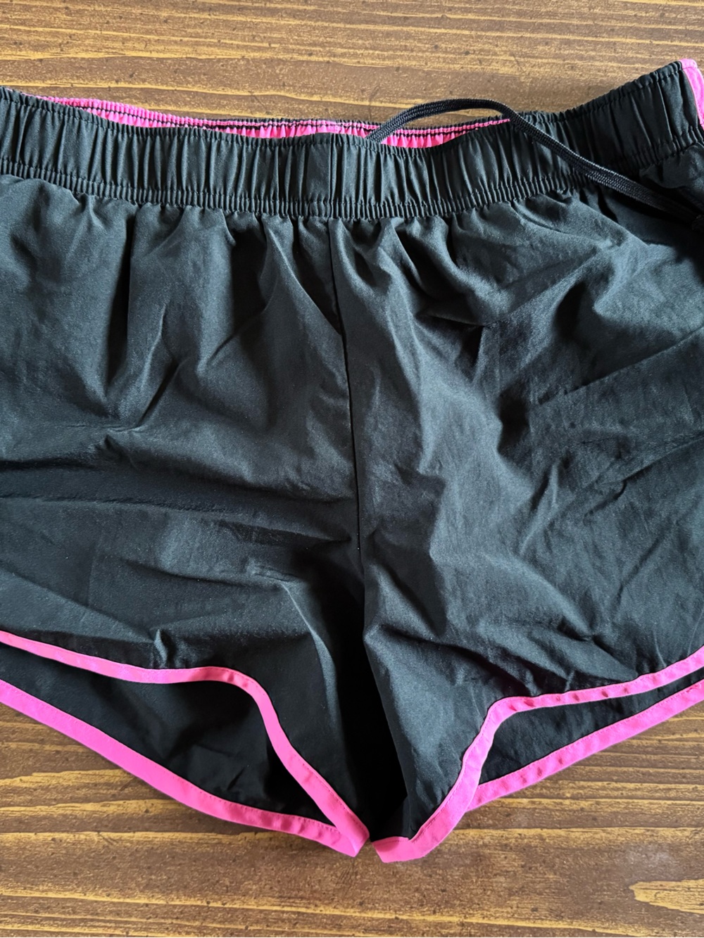 Xersion Black Athletic Shorts with Pink Trim